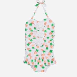 Janie & Jack Pineapple Print Swimsuit